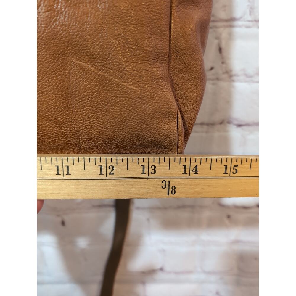 SPIKES & SPARROW Leather Brown Computer Laptop 14" Front Back Top Zip Padded - Picture 12 of 16